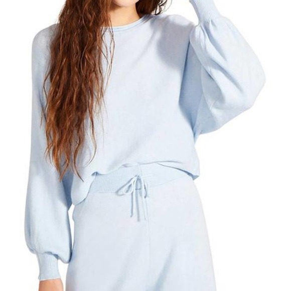 LOUNGE SHORTS SET LIGHT BLUE - Picture 2 of 7